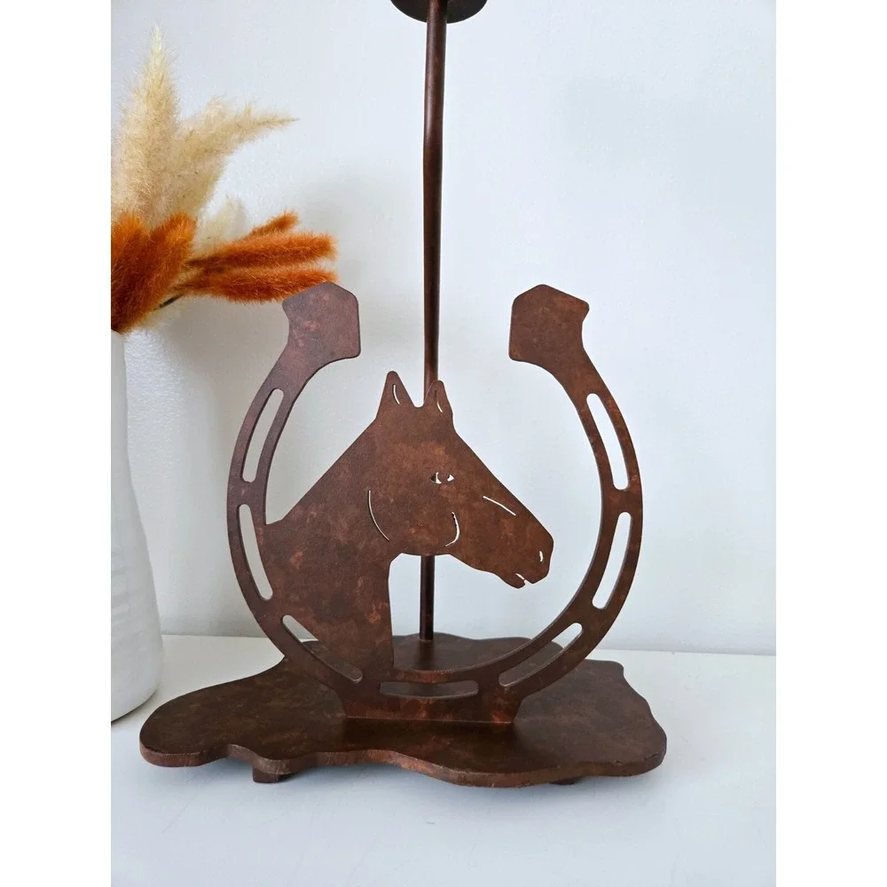 Lucky Horseshoe Table Lamp/Rustic Table Lamp Cabin Style Ranch Made In USA